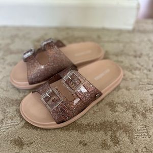 Girls mini Melissa slide sandals size 12